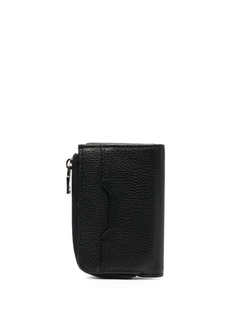 Diesel logo-plaque leather wallet outlook