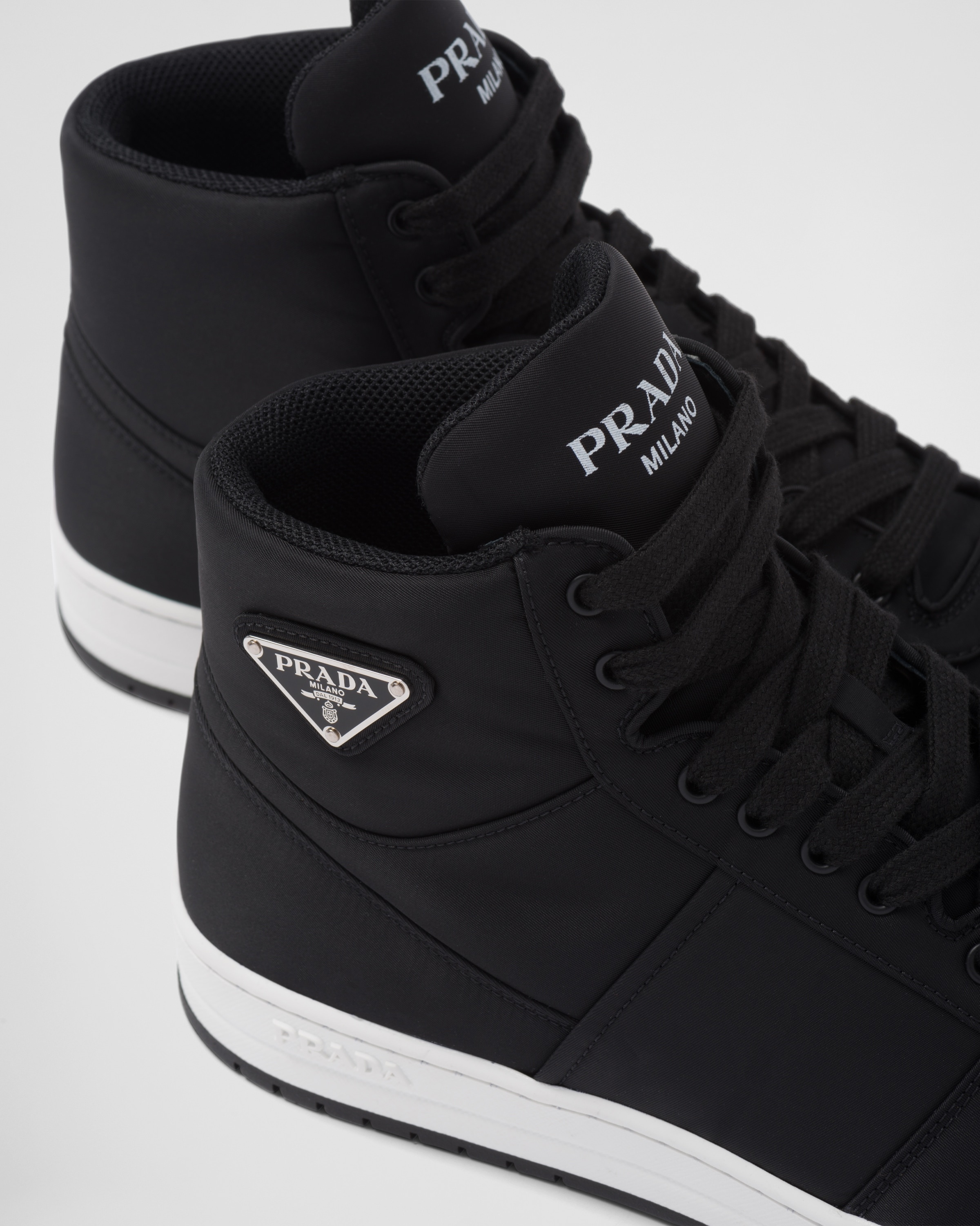 Re-Nylon gabardine high-top sneakers - 6