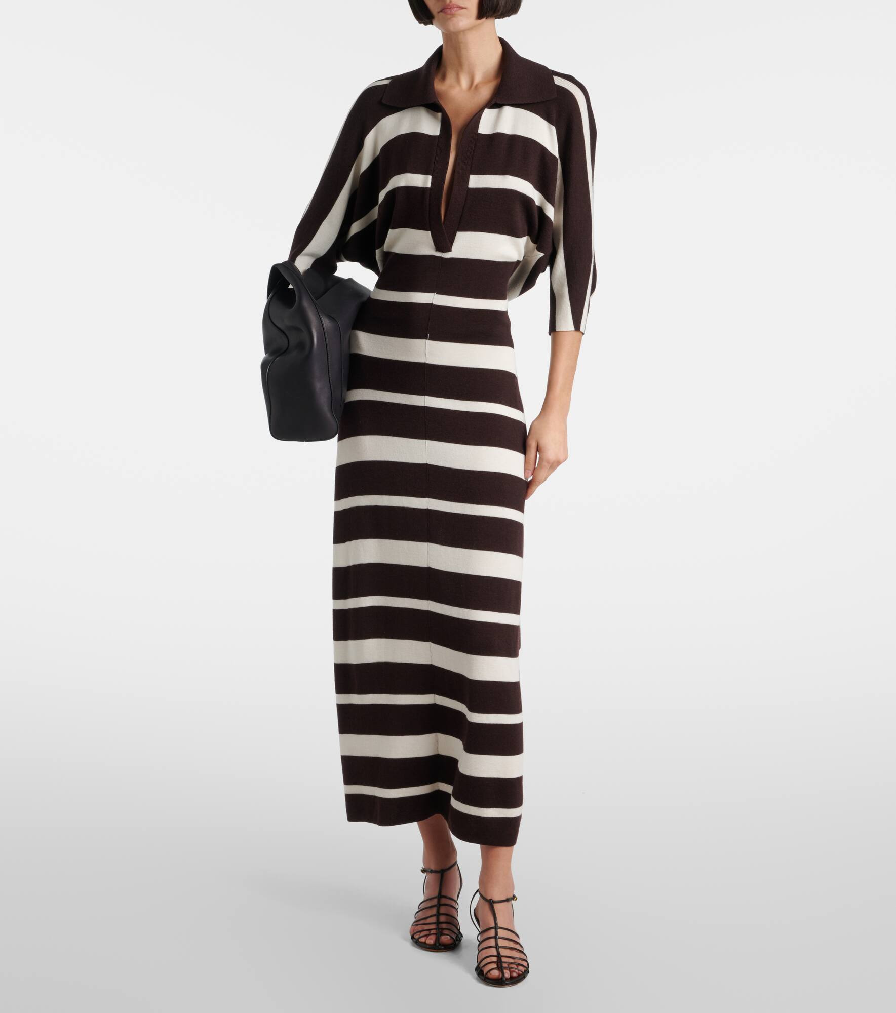 Solana striped wool and silk maxi dress - 2