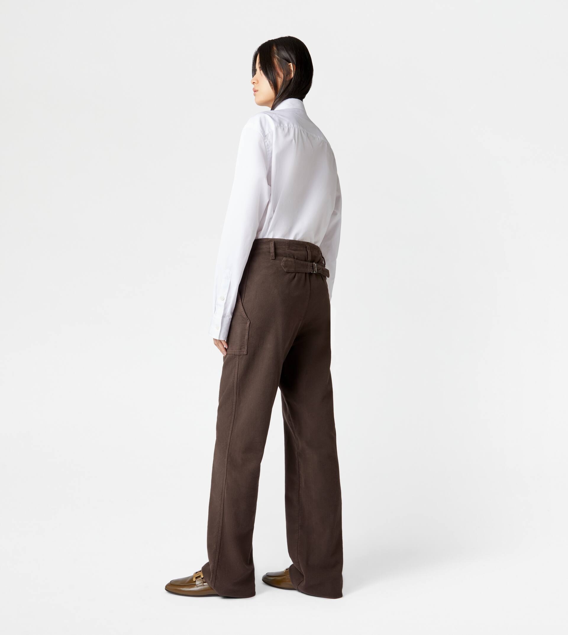 TROUSERS - BROWN - 3