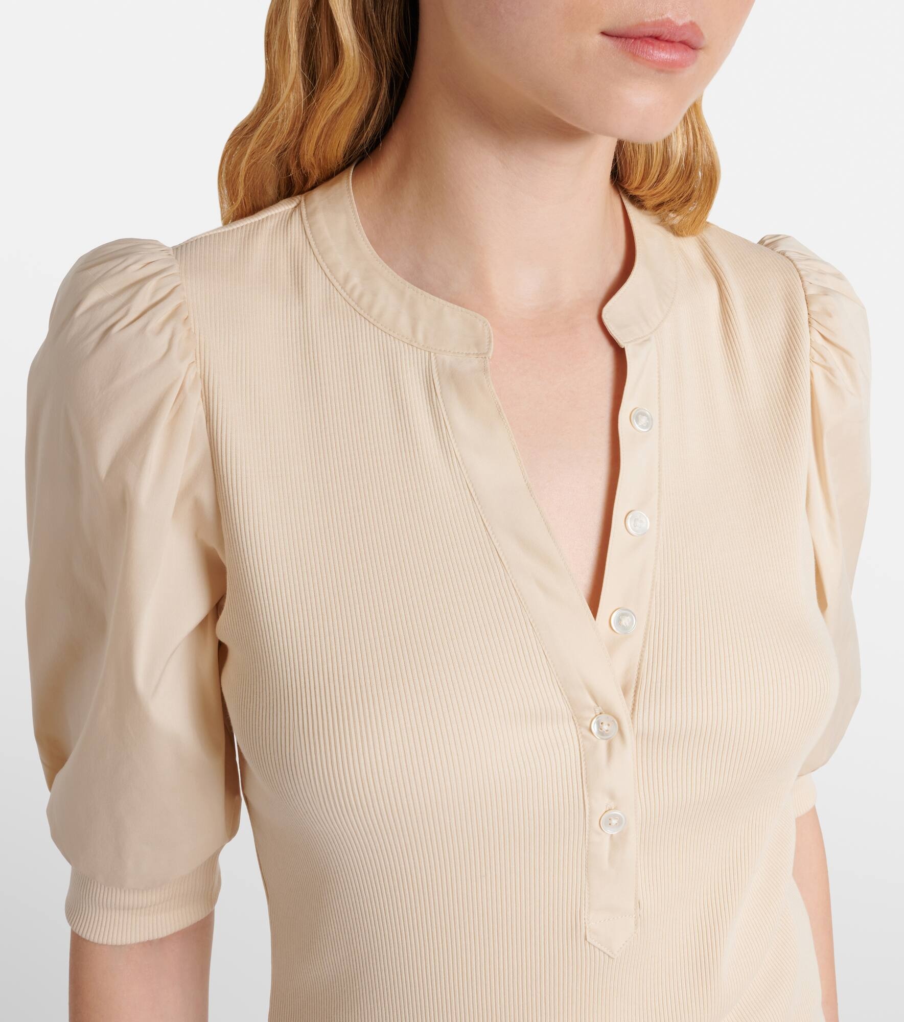 Coralee cotton-blend top - 4
