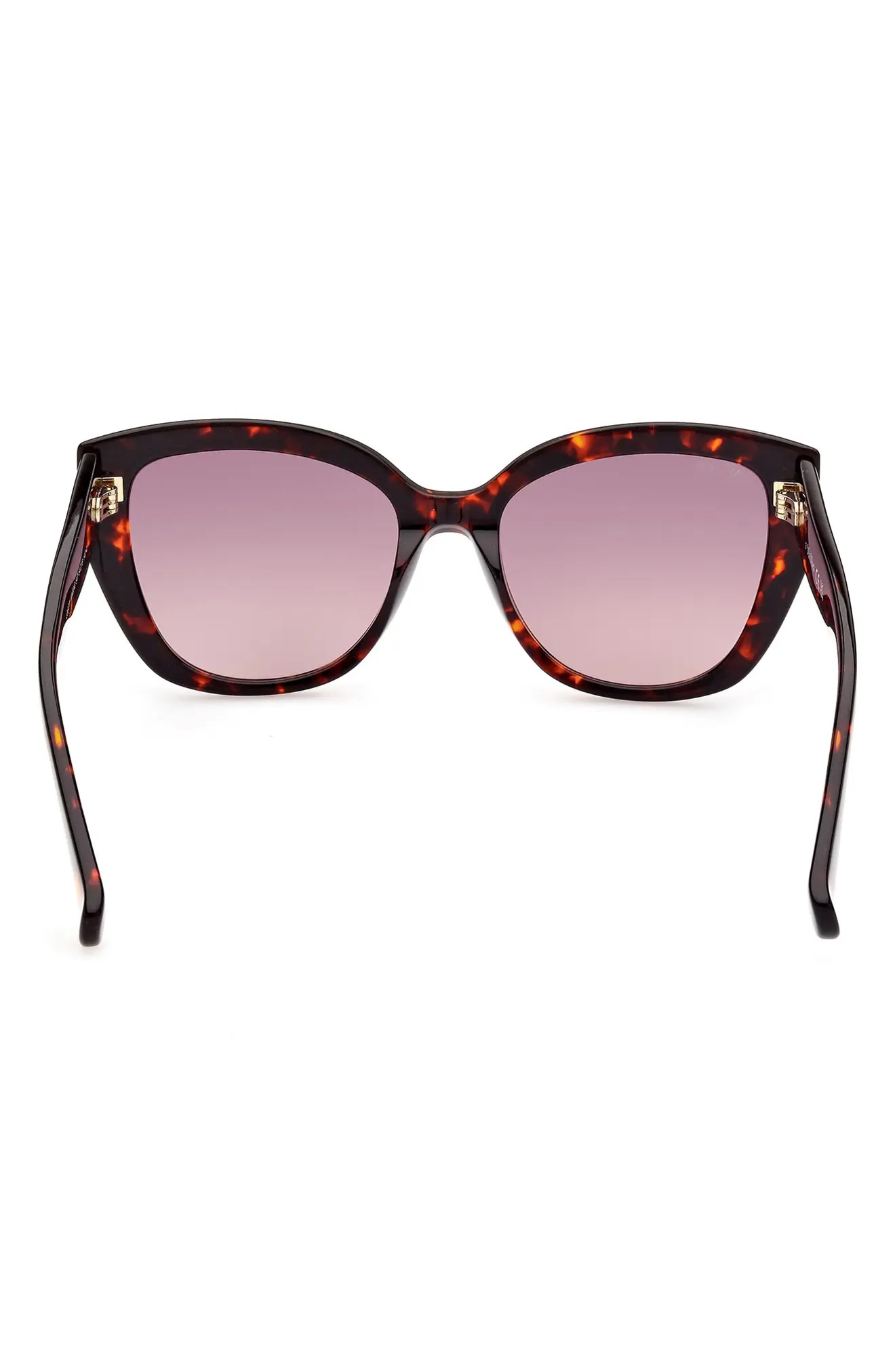 54mm Cat Eye Sunglasses in Shiny Red Havana /Bordeaux - 3