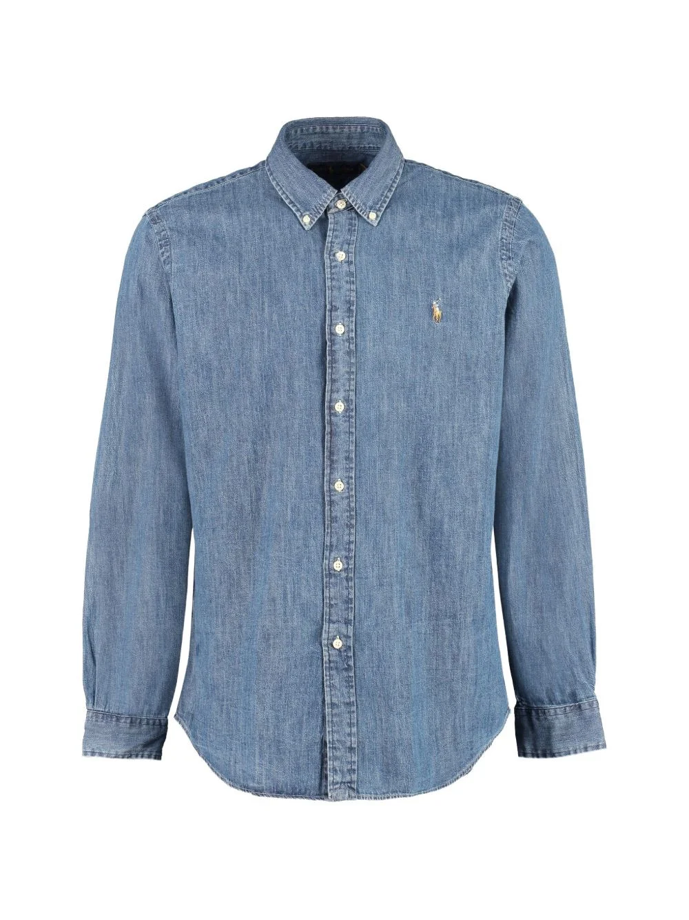 button-down denim shirt - 1
