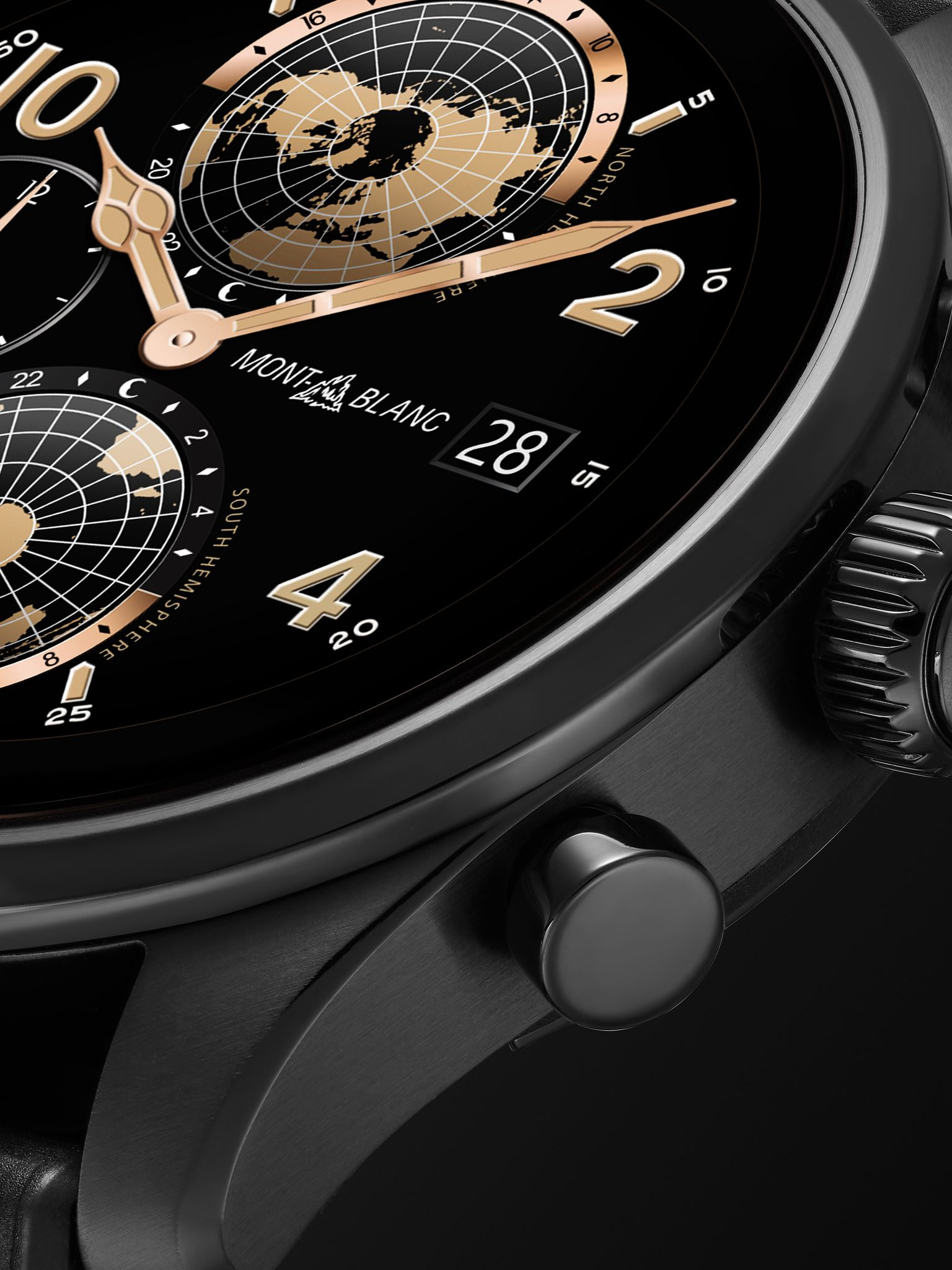 Summit 3 42mm Blackened Titanium and Rubber Smart Watch, Ref. No. 129267 Black - 5