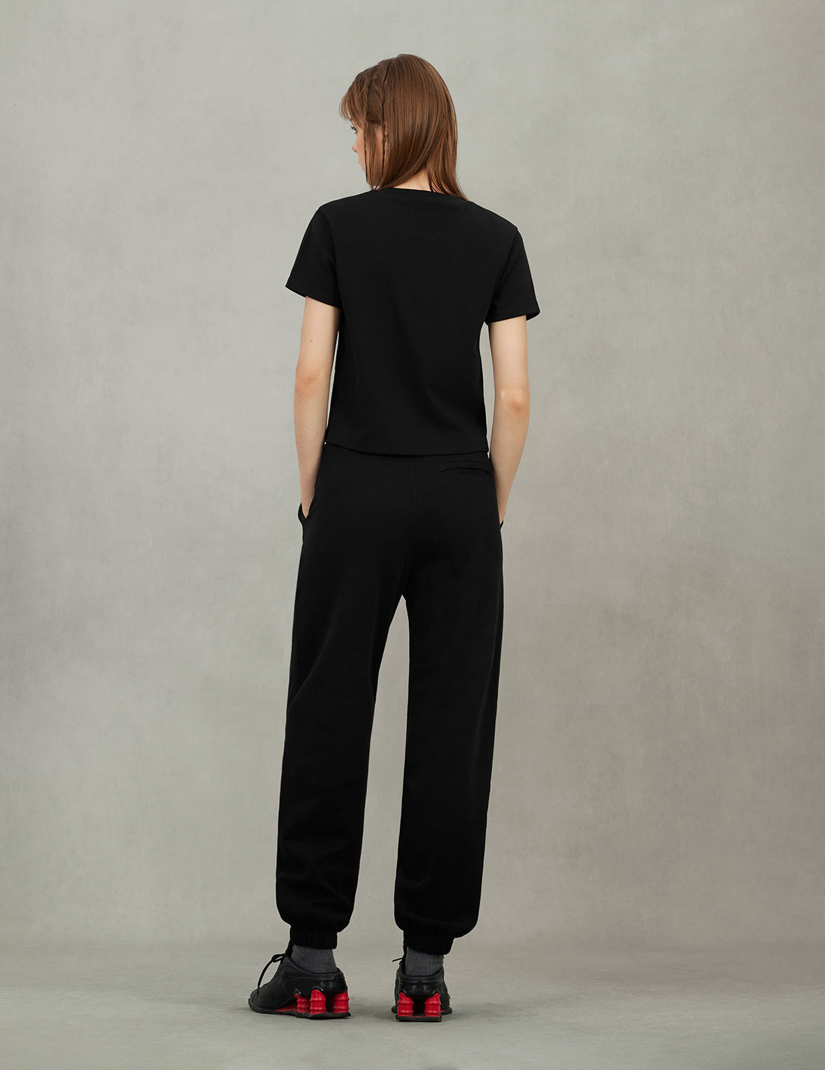 Seagull and Logo Rhinestone Regular Fit Sweatpants - 8