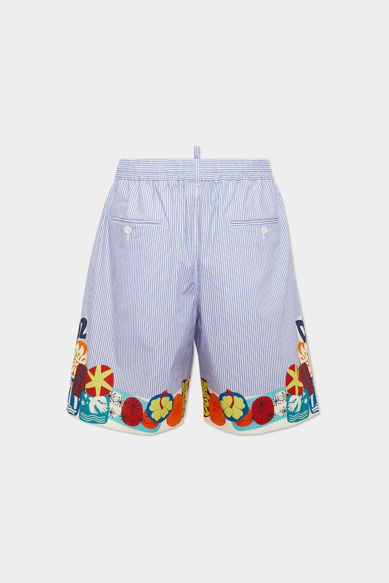 SUMMER LOVERS ELASTIC PINSTRIPE BOXER SHORTS - 2