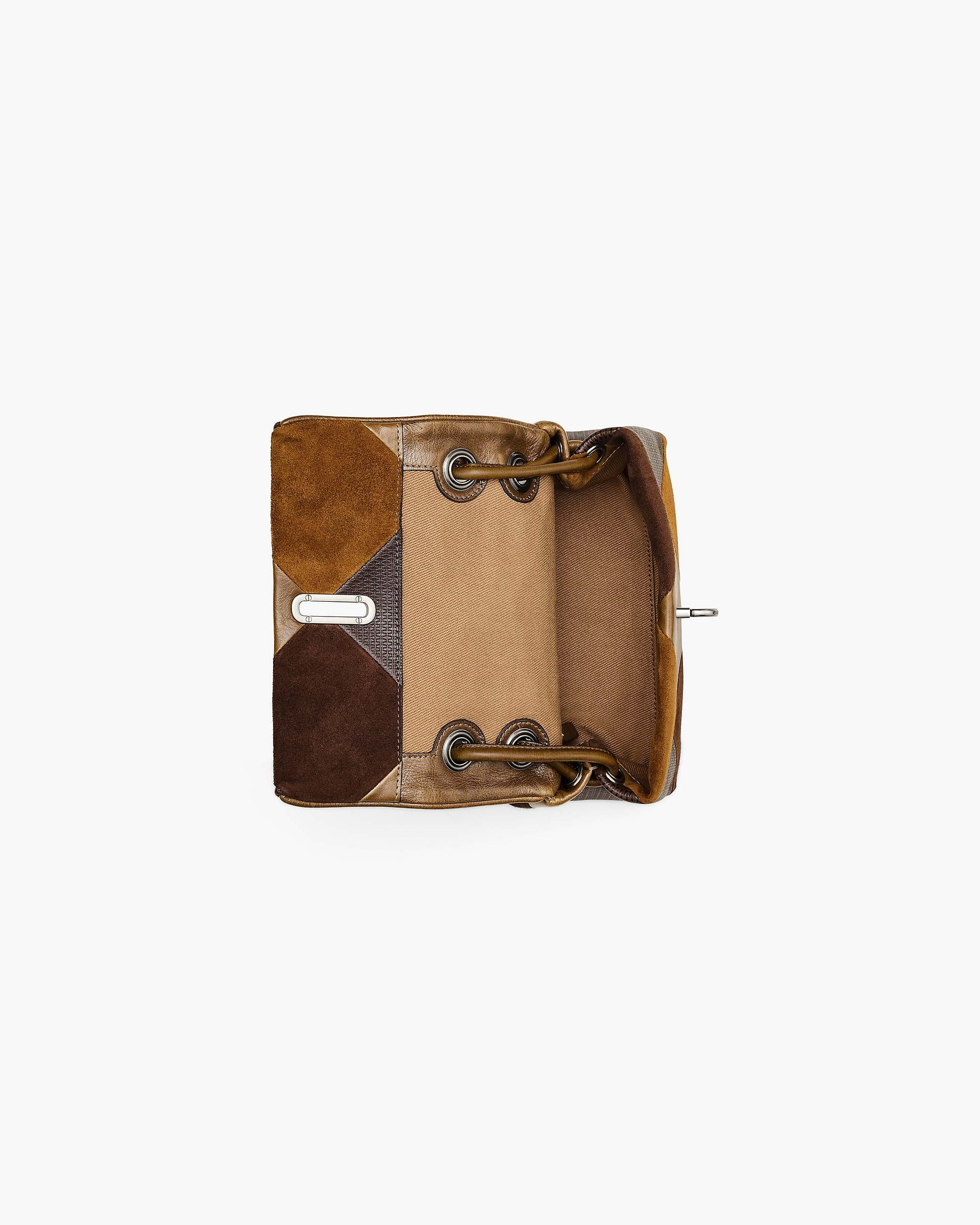 THE SUEDE PATCHWORK MINI DUAL SHOULDER BAG - 6