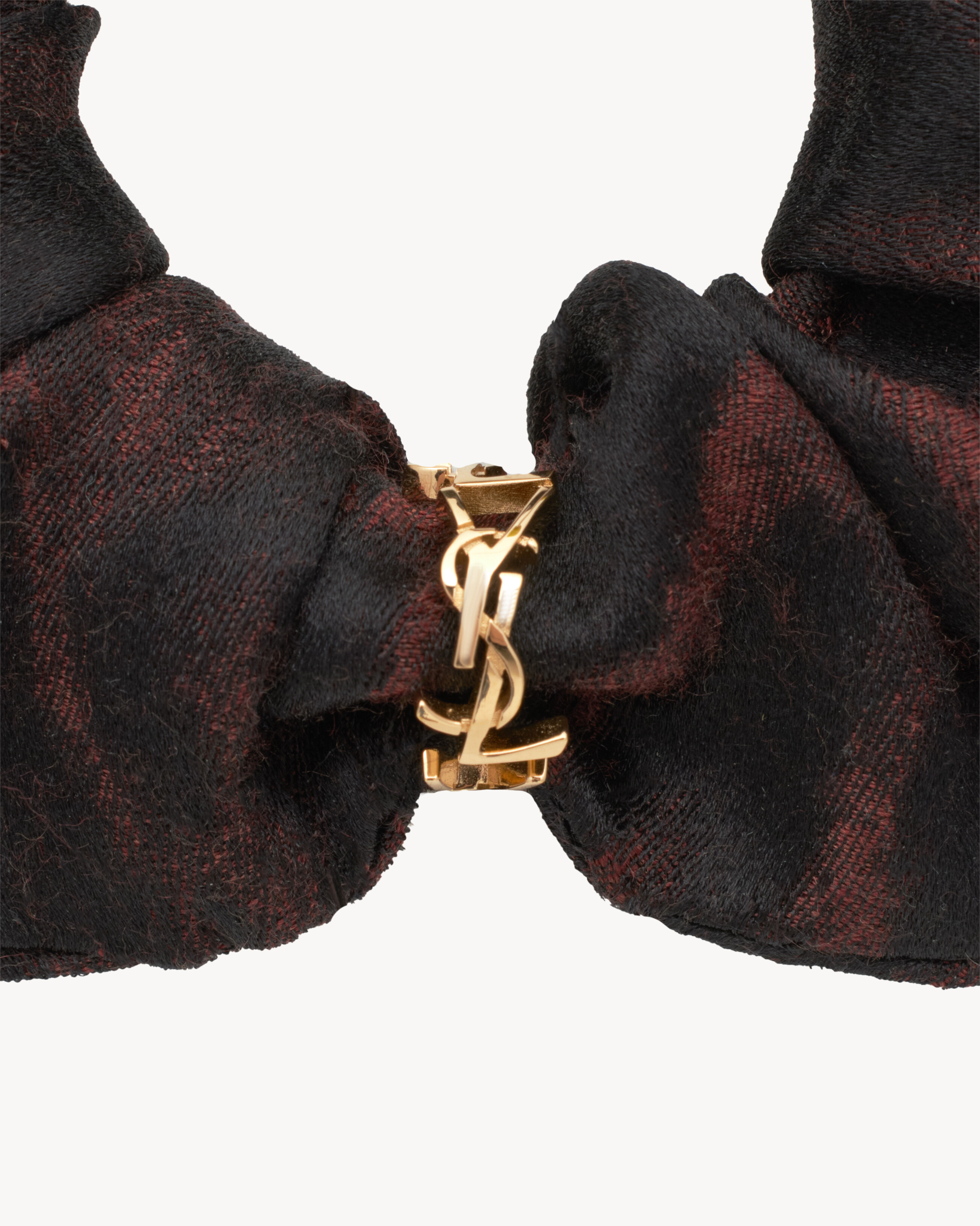 CASSANDRE SCRUNCHIE IN SILK AND CASHMERE JACQUARD - 2