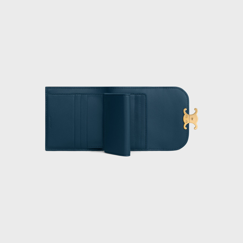 CELINE Small Flap Wallet TRIOMPHE IN LIZARD outlook