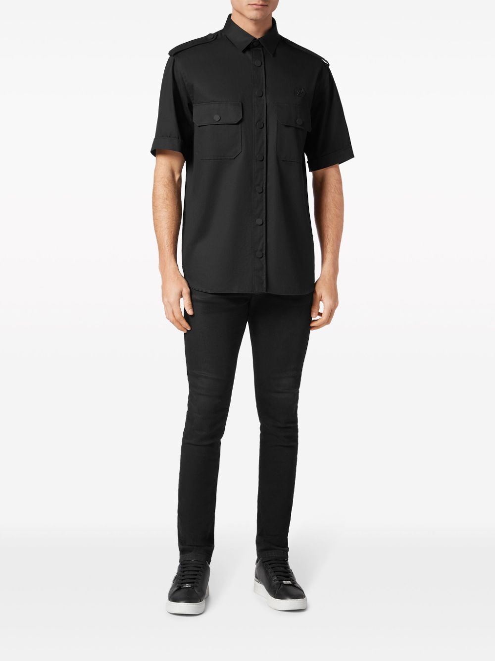 logo-appliquÃ© short-sleeved shirt - 2