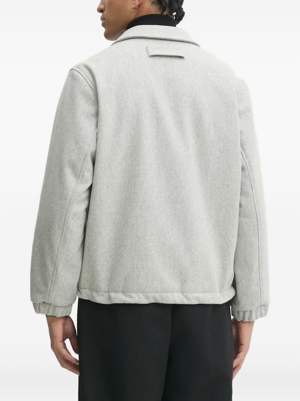 buttoned drawstring jacket - 2