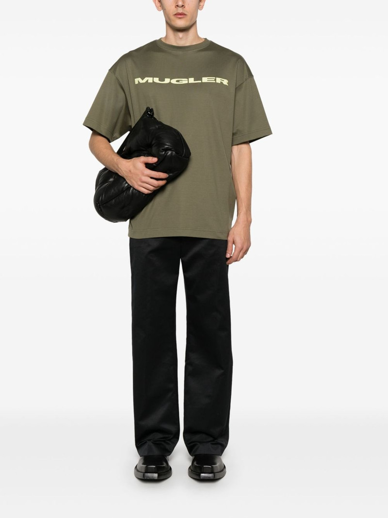 MUGLER logo-appliqué T-shirt outlook