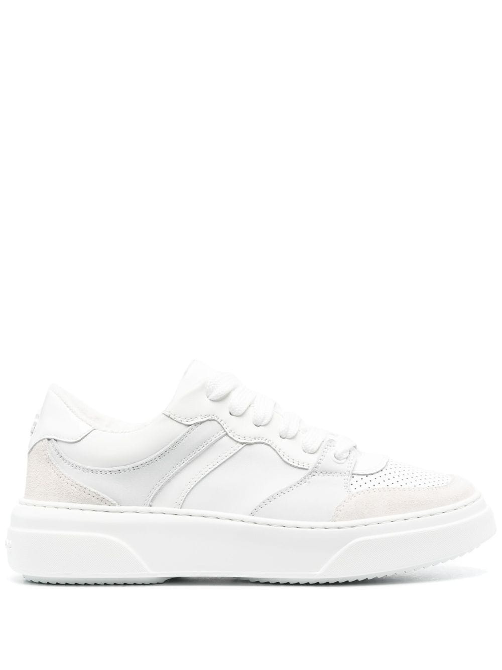 low-top lace-up sneakers - 1