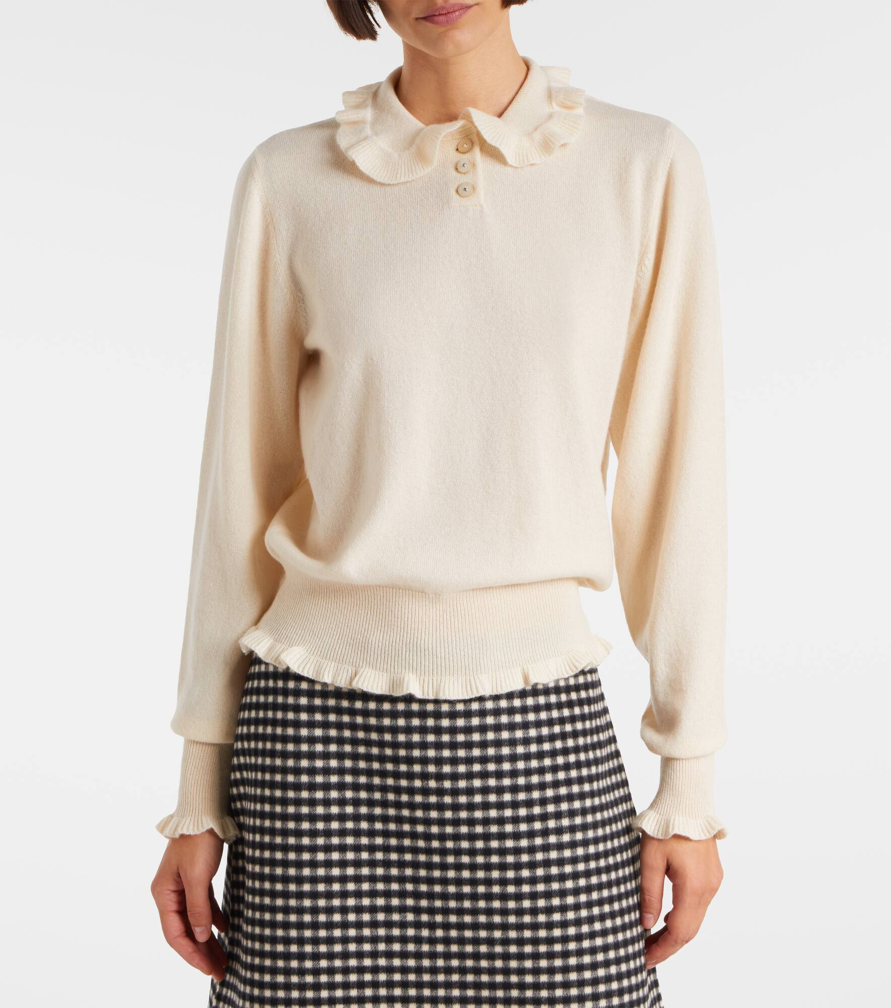 Cashmere polo sweater - 6