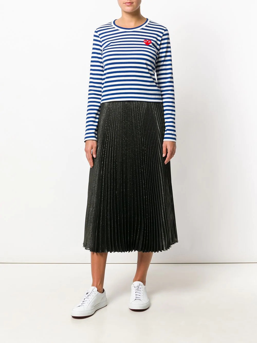 striped longlseeved T-shirt - 2