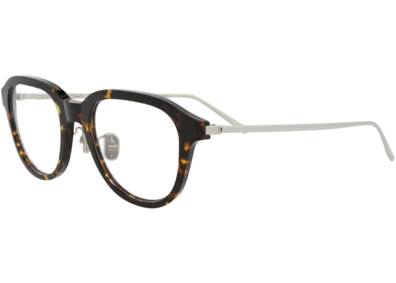 Berluti Berluti Round-Frame Titanium Optical Frames Havana Silver Transparent (BL50014U-51-052) outlook