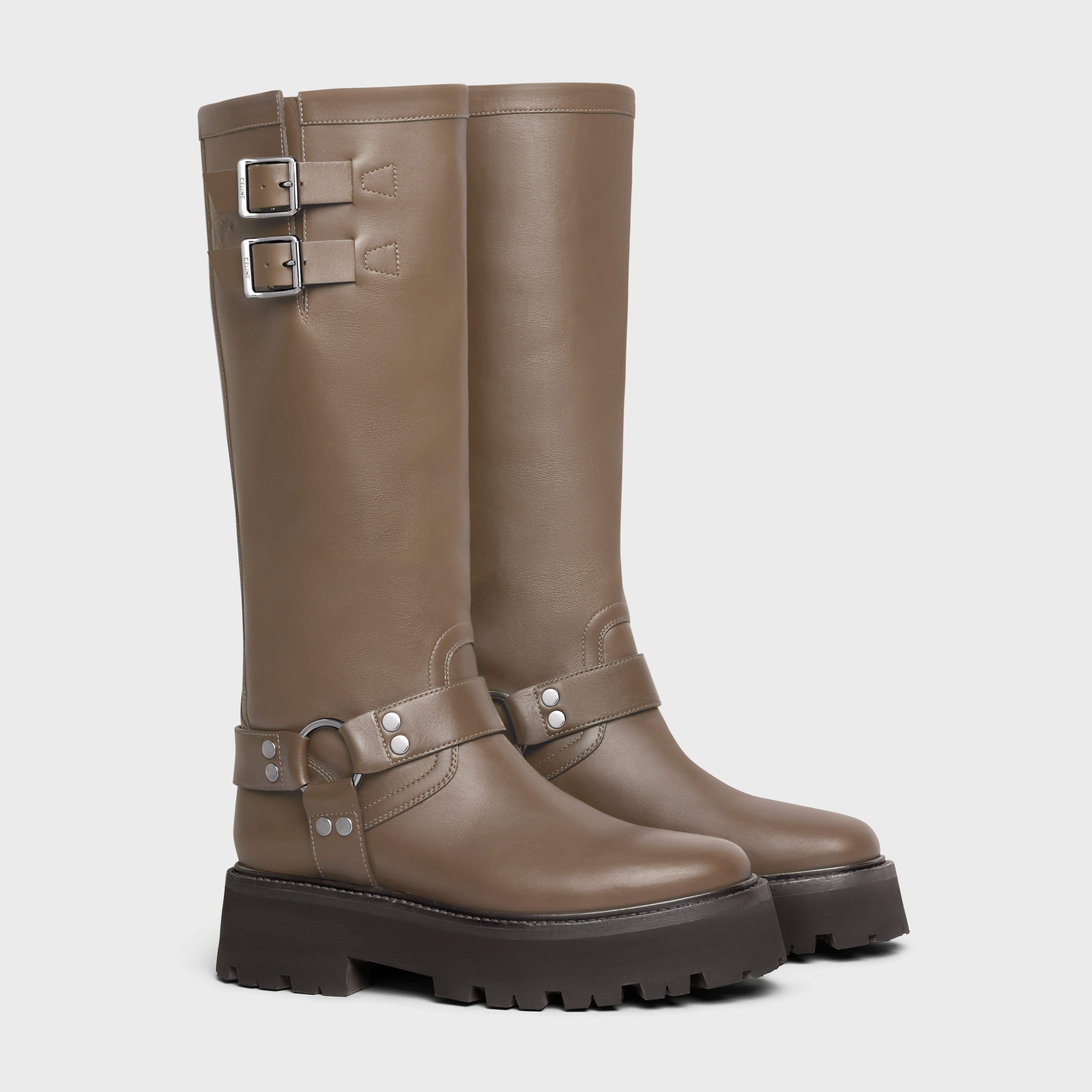 CELINE BULKY BIKER HIGH BOOT in Calfskin - 2