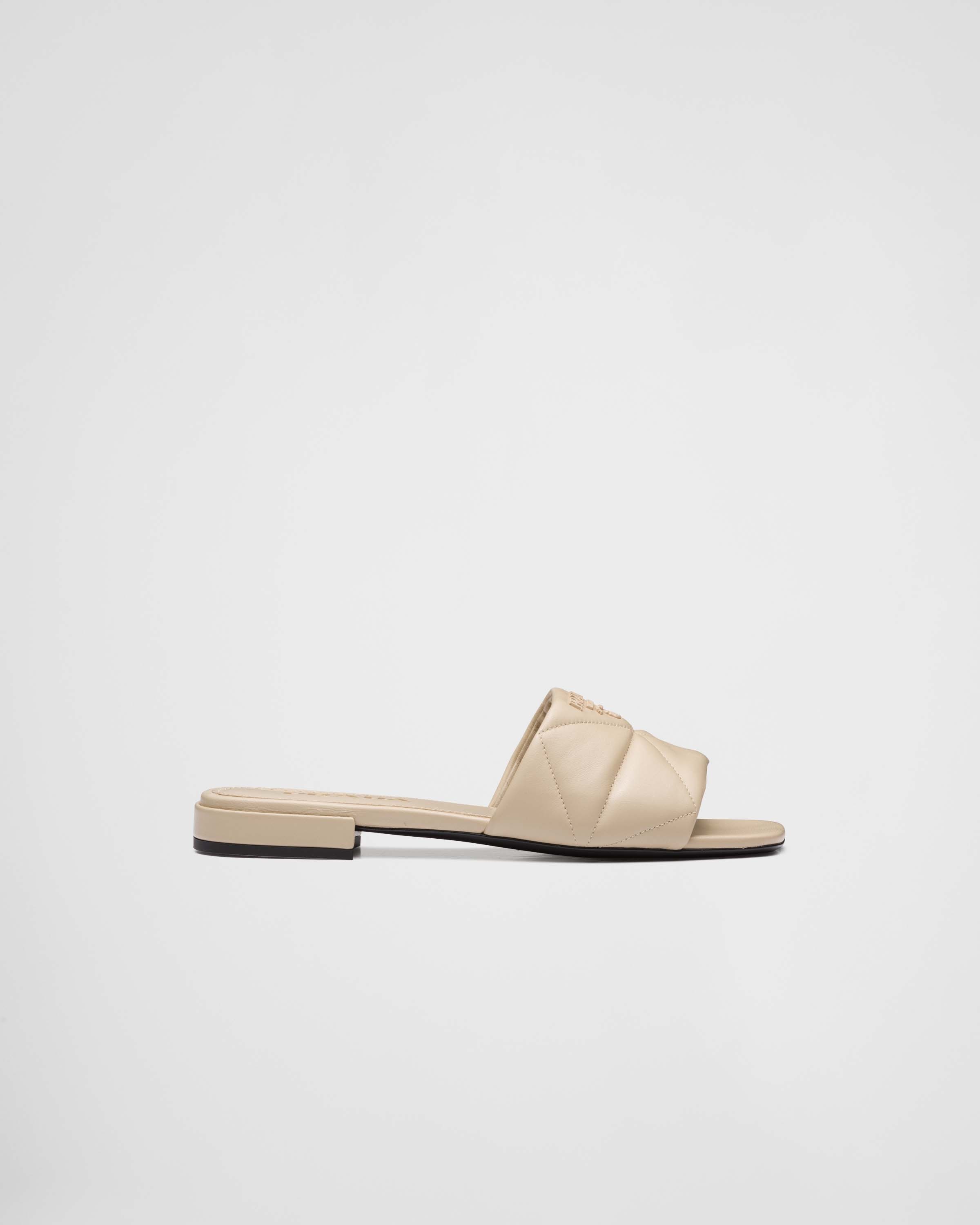 Quilted nappa leather sabots - 2