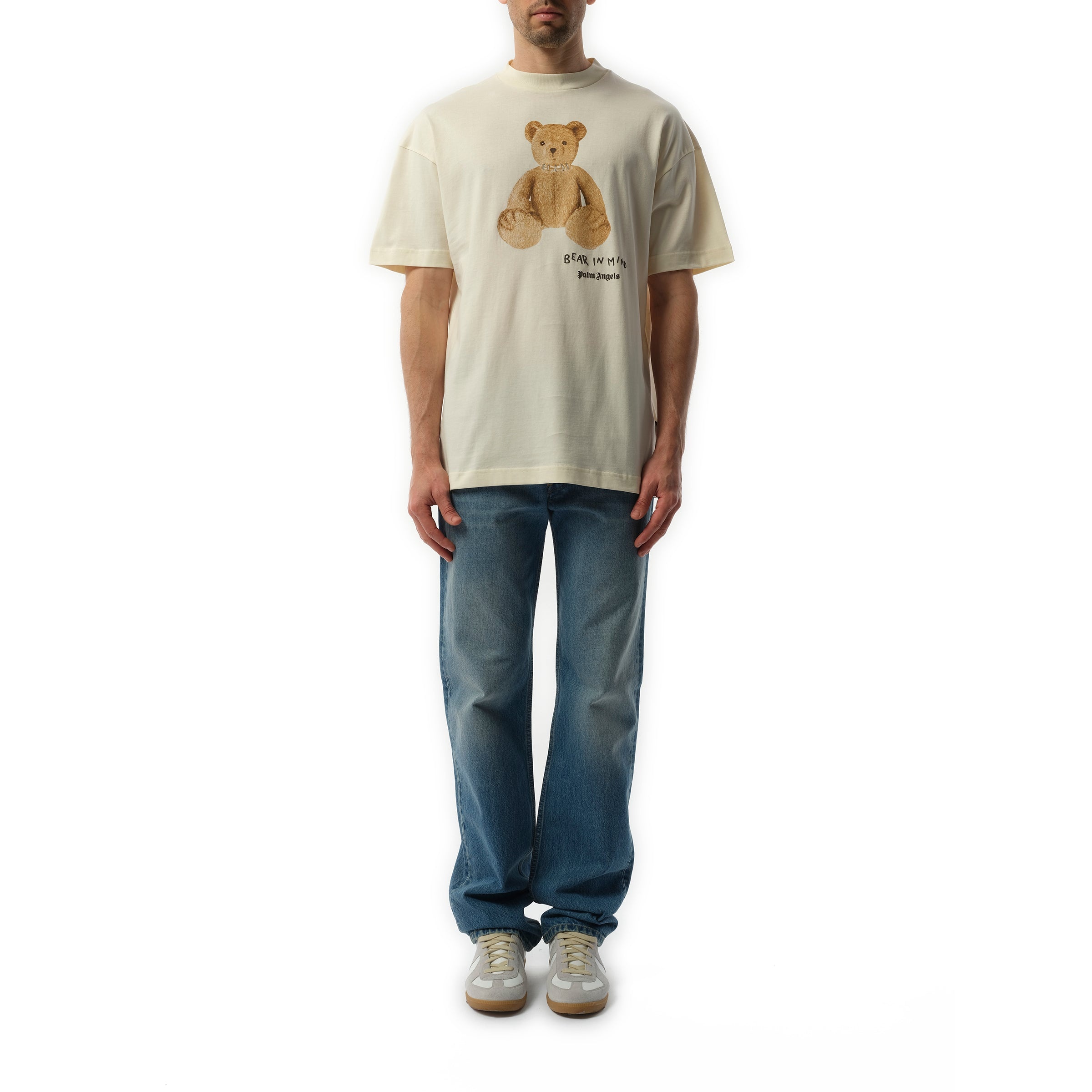 Bear in Mind Regular T-Shirt in Off White/Brown - 4