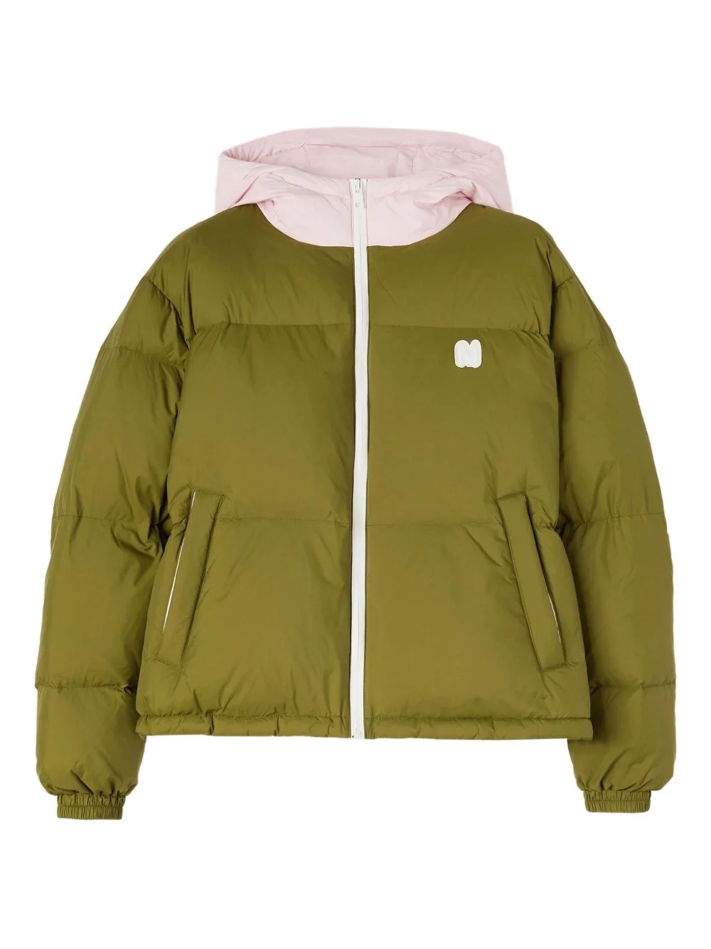 logo-detail puffer jacket - 1