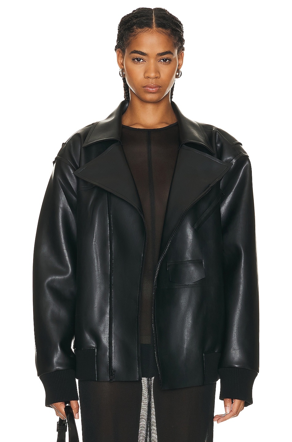 Oversized Moto Jacket - 2