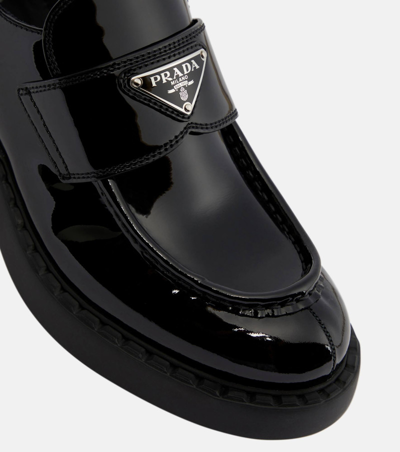 Logo patent leather loafers 6