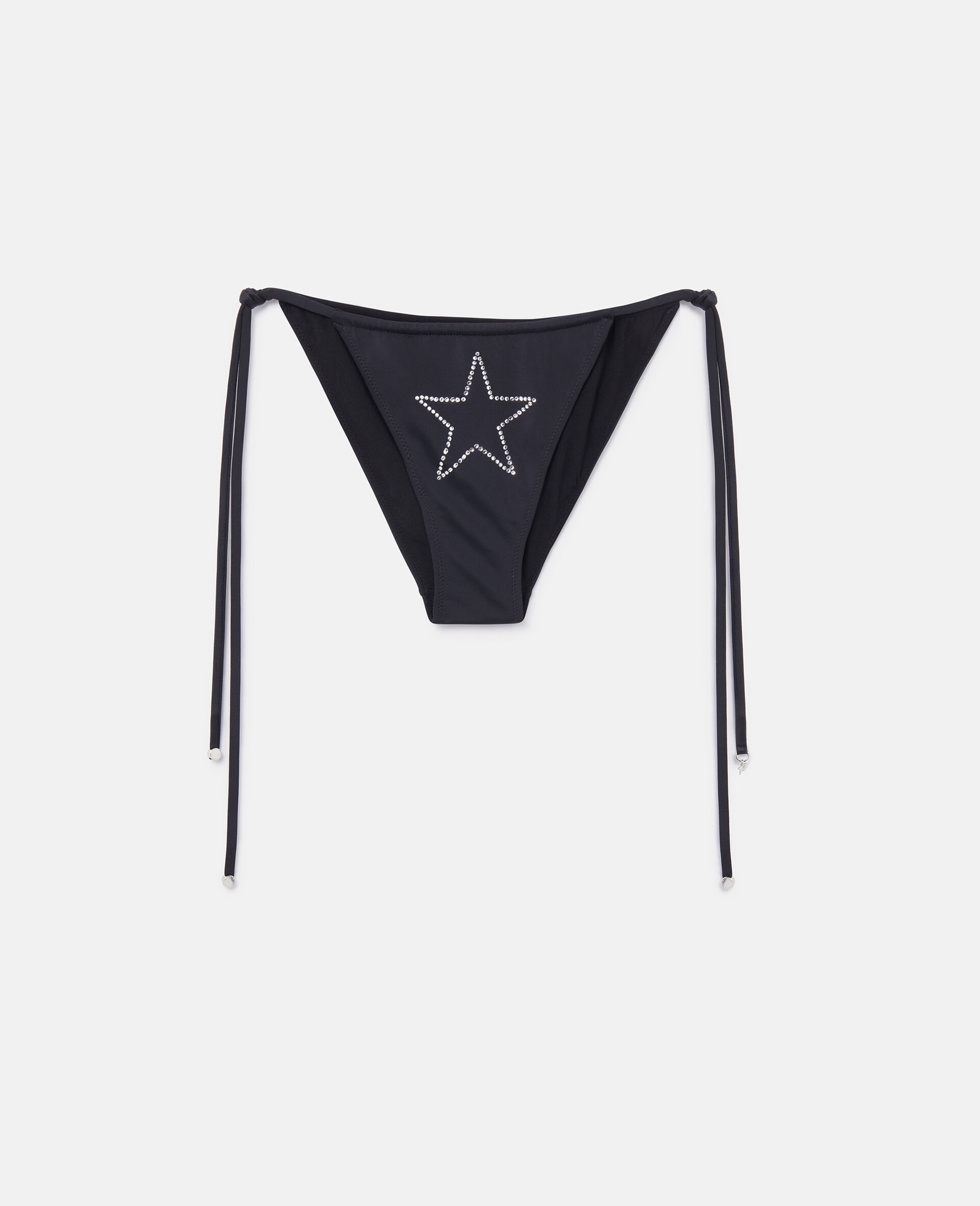 Diamanté Star Side-Tie Bikini Briefs - 1