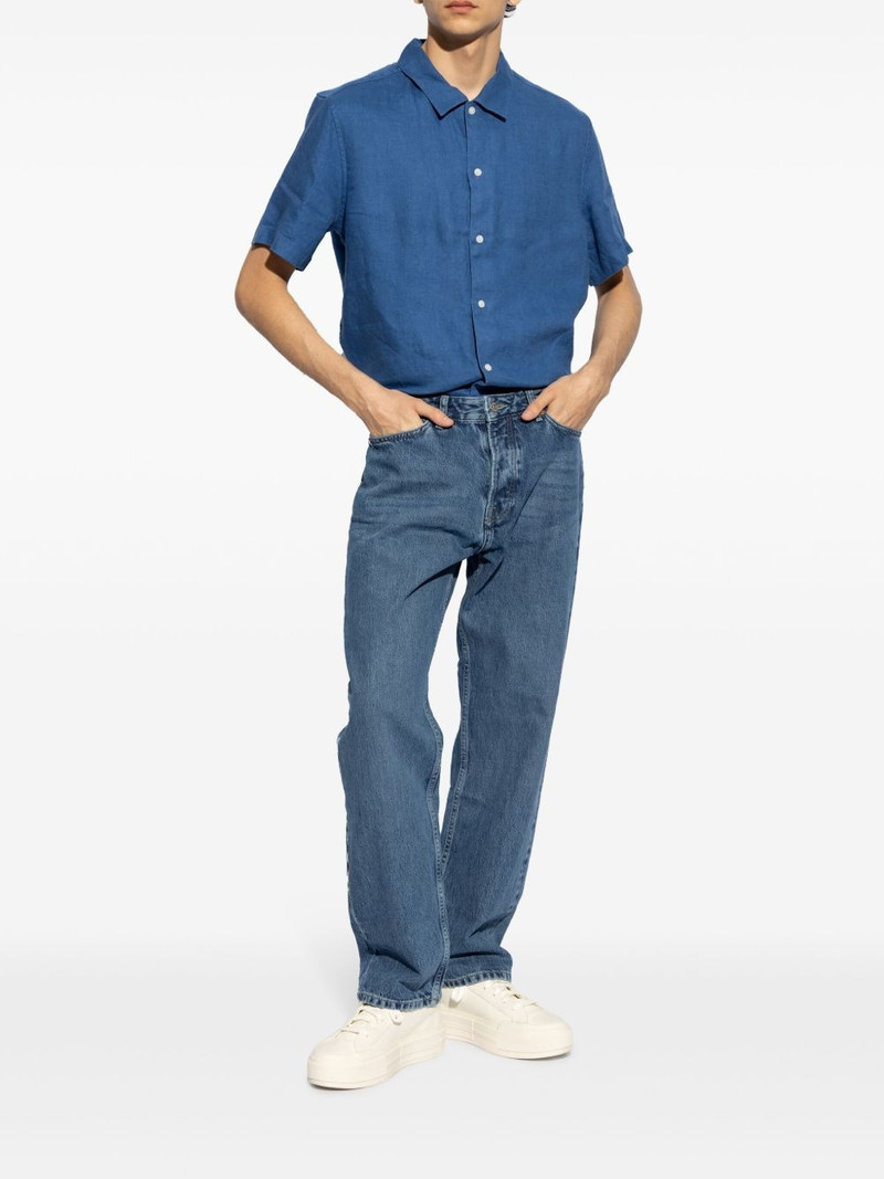 SAMSØE SAMSØE logo-patch straight-leg jeans outlook