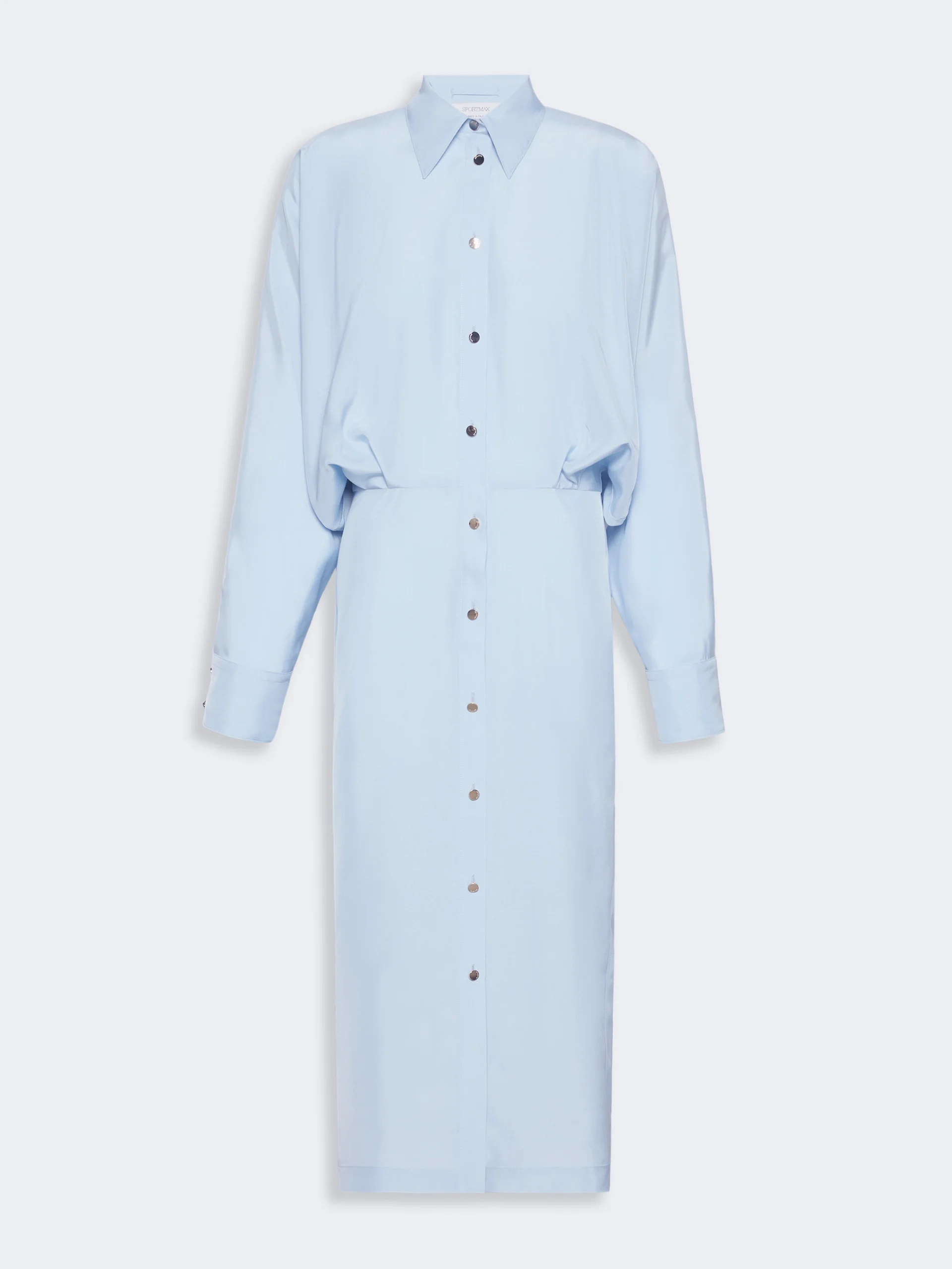 VICINI Oversized viscose shirt dress - MEDIUM GREY - 1