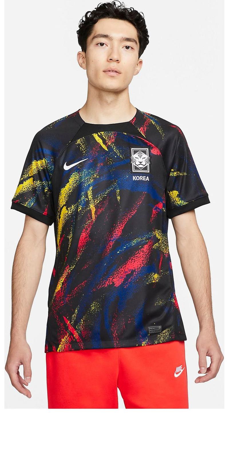 Nike Korea 2022/23 경기장 홈 Dri-FIT 축구 저지 '블랙 멀티 컬러' DX9288-010 - 1