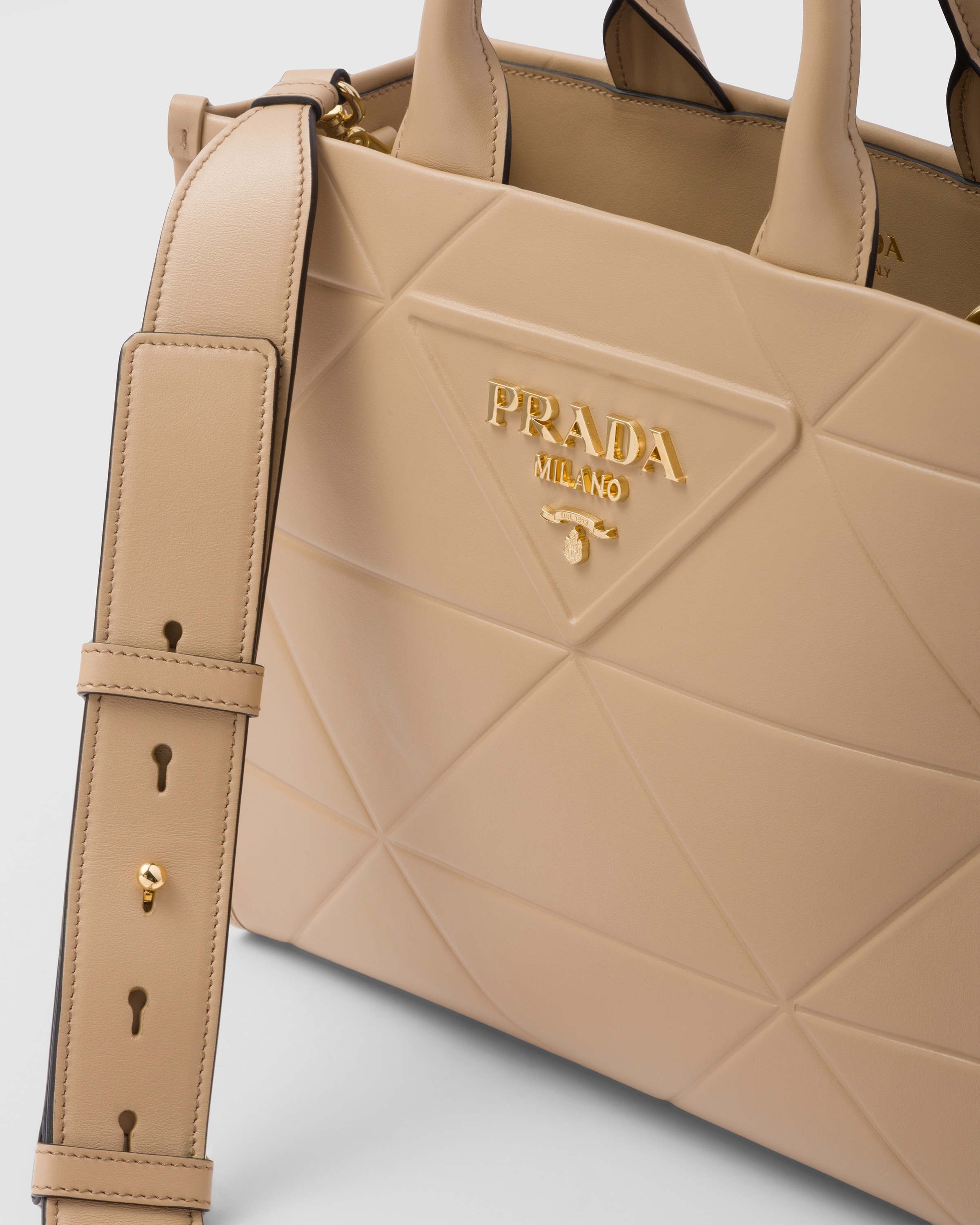 ハンドバッグ PRADA | Small leather Prada Symbole bag with topstitching PRADA Small leather Prada Symbole bag with topstitching