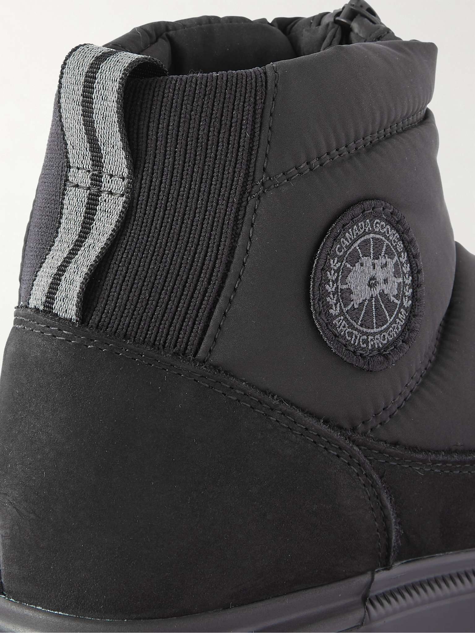 Crofton Suede-Trimmed Quilted Ripstop Boots - 6