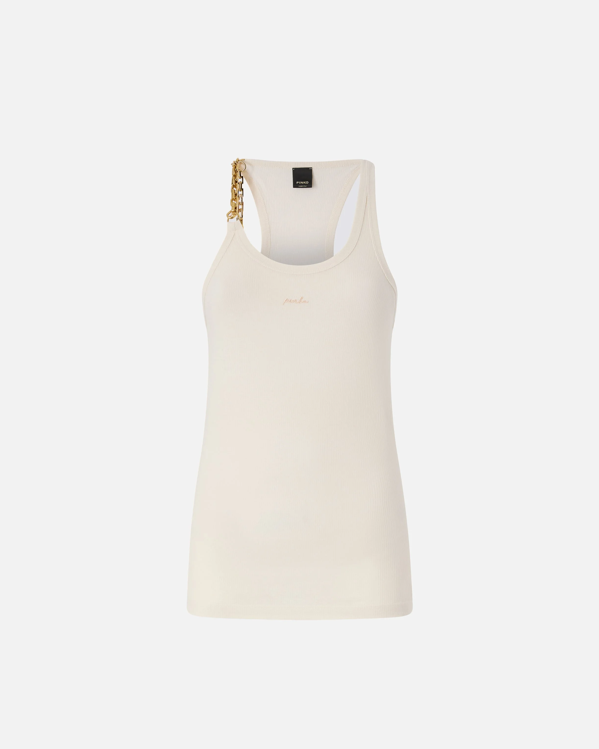 SLEEVELESS TOP WITH CHAIN - 1