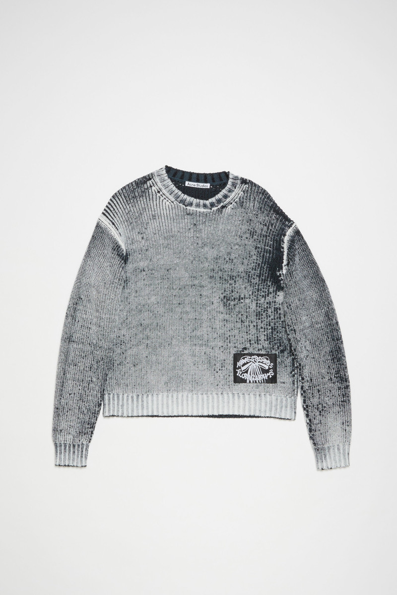 Crew neck jumper - Black/white 1