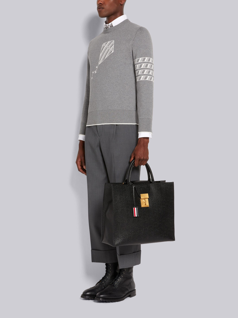 Black Pebble Grain Leather Mr. Thom Tote 6