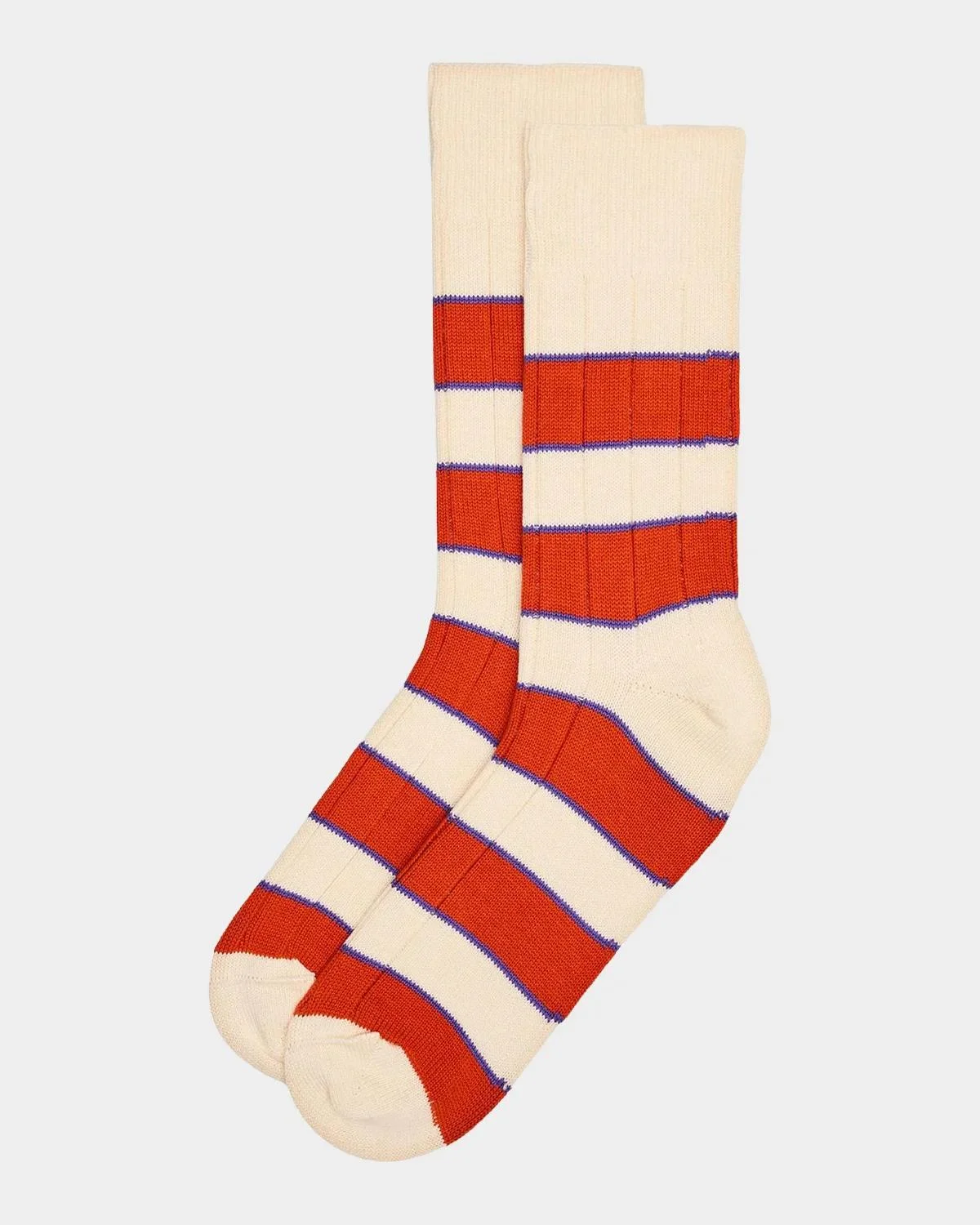 Men's Kennedy Contrast-Stripe Crew Socks - 1