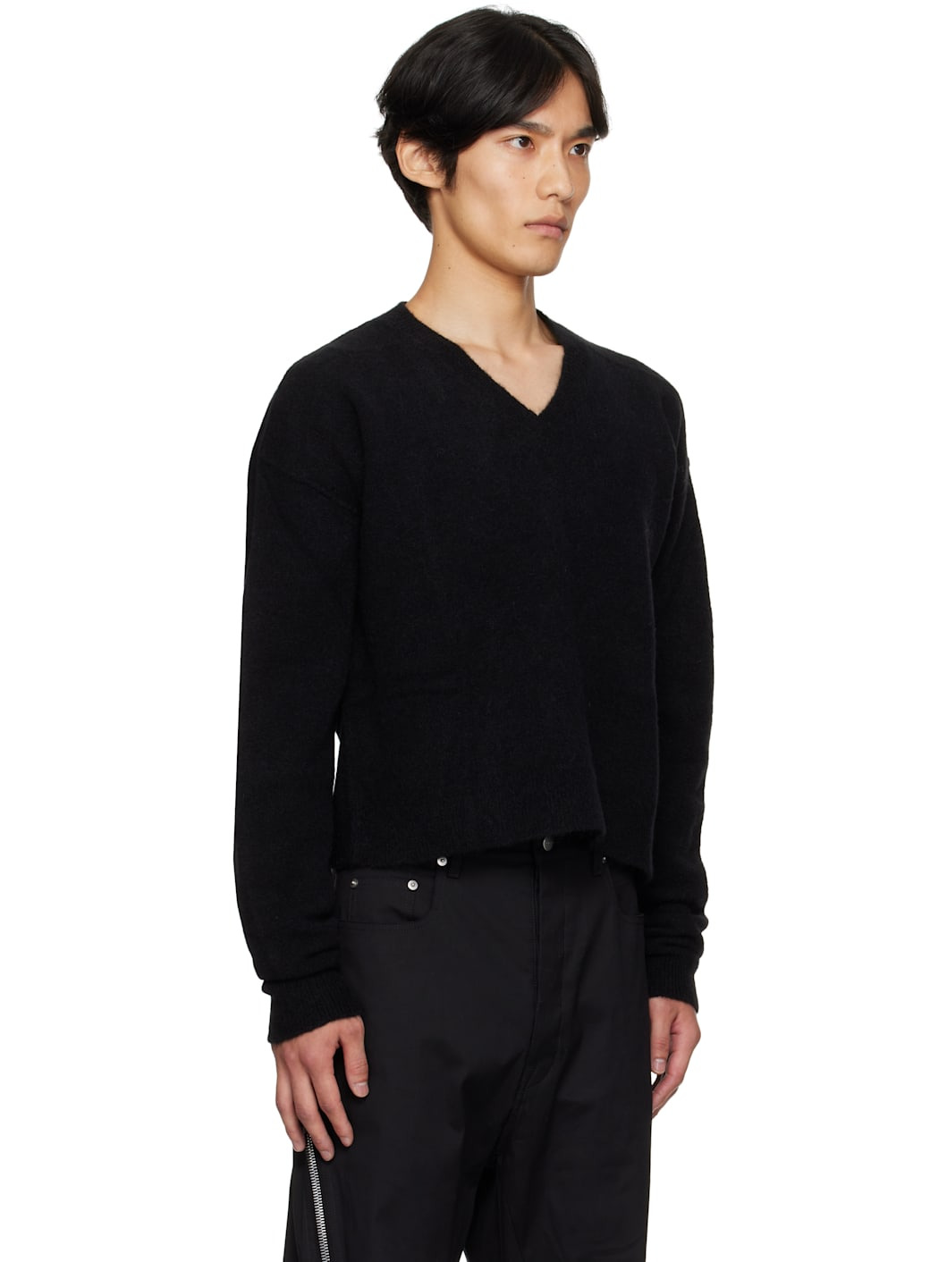 Black Concordians Tommy V-Neck Sweater - 2