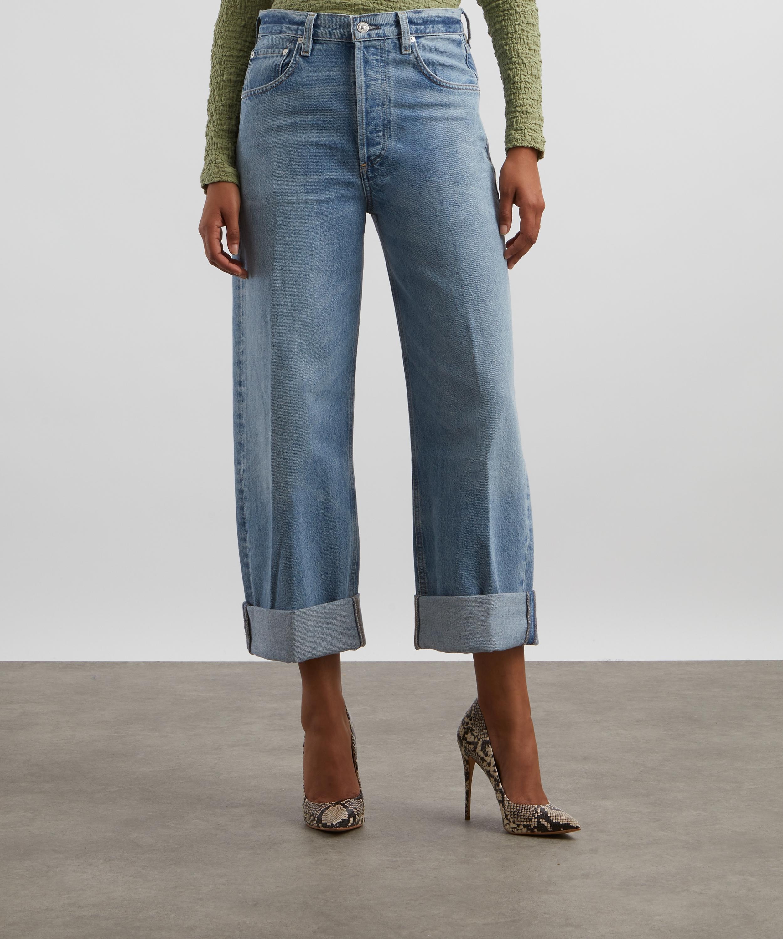 Ayla Baggy Cuffed Crop Jeans in Gemini - 3
