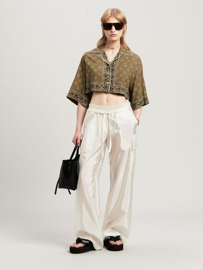Palm Angels Paisley Cropped Shirt outlook