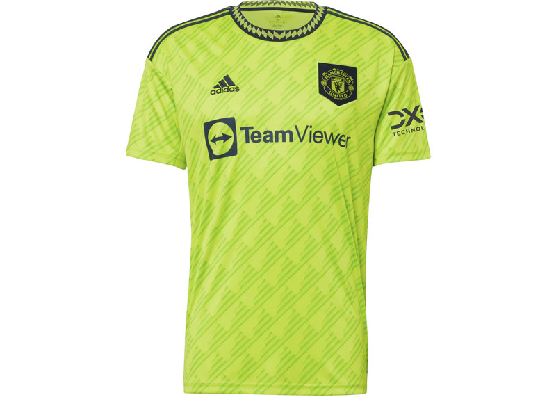 adidas Manchester United 22/23 Third Jersey Semi Solar Slime - 1