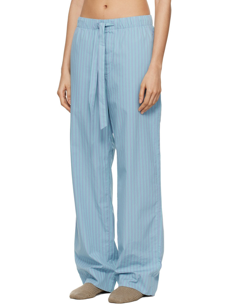 TEKLA SSENSE Exclusive Blue AURALEE Edition Cotton Poplin Pyjama Pants outlook
