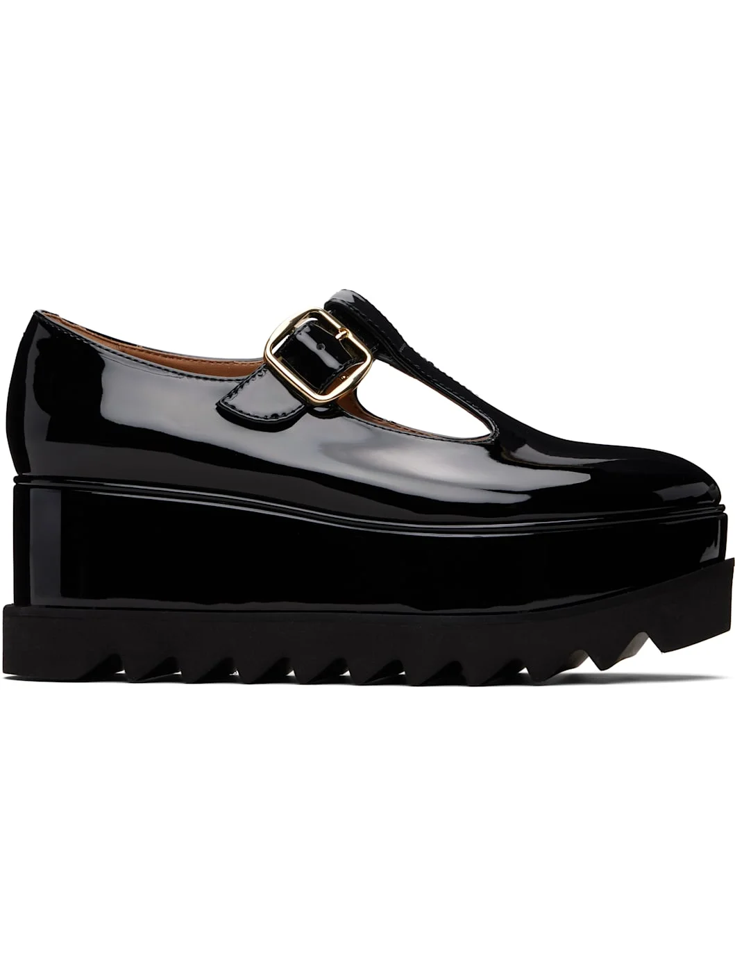 Black Elyse T-Bar Platform Mary Jane Derbys - 1