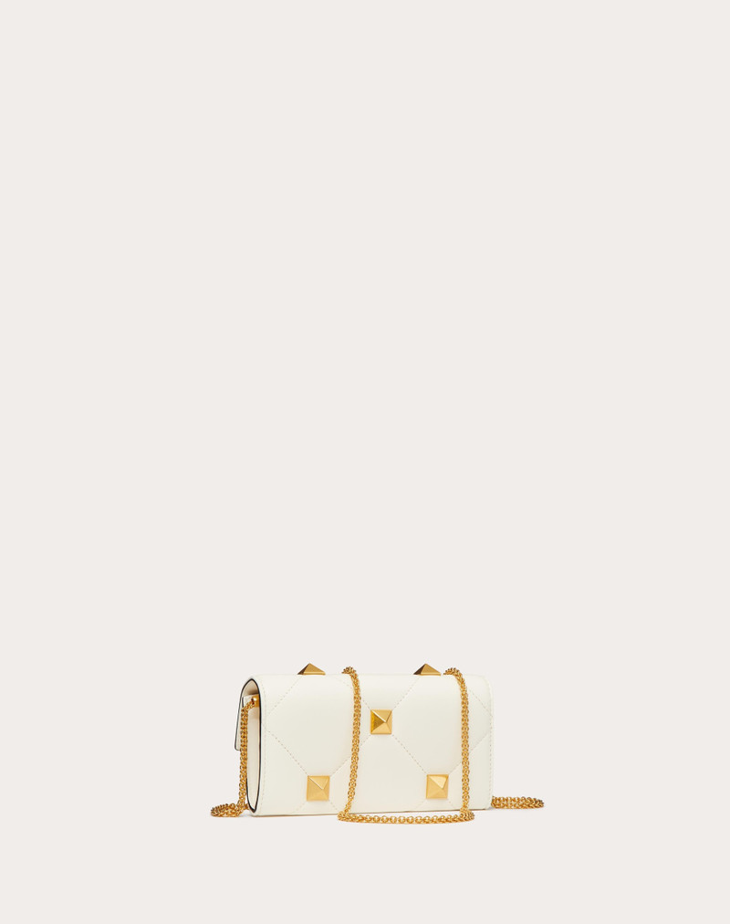 ROMAN STUD WALLET IN NAPPA LEATHER WITH CHAIN 3