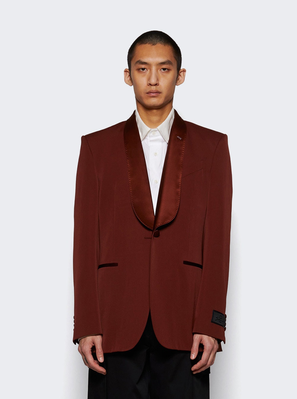Sb Shawl Jacket Dark Rust - 2