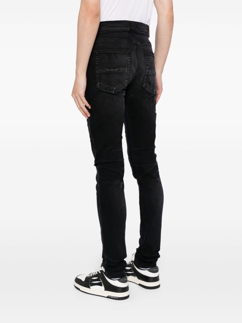 ・ページ　amiri AMIRI MA-1 Panelled Leather Sneakers | Black | FARFETCH JO
