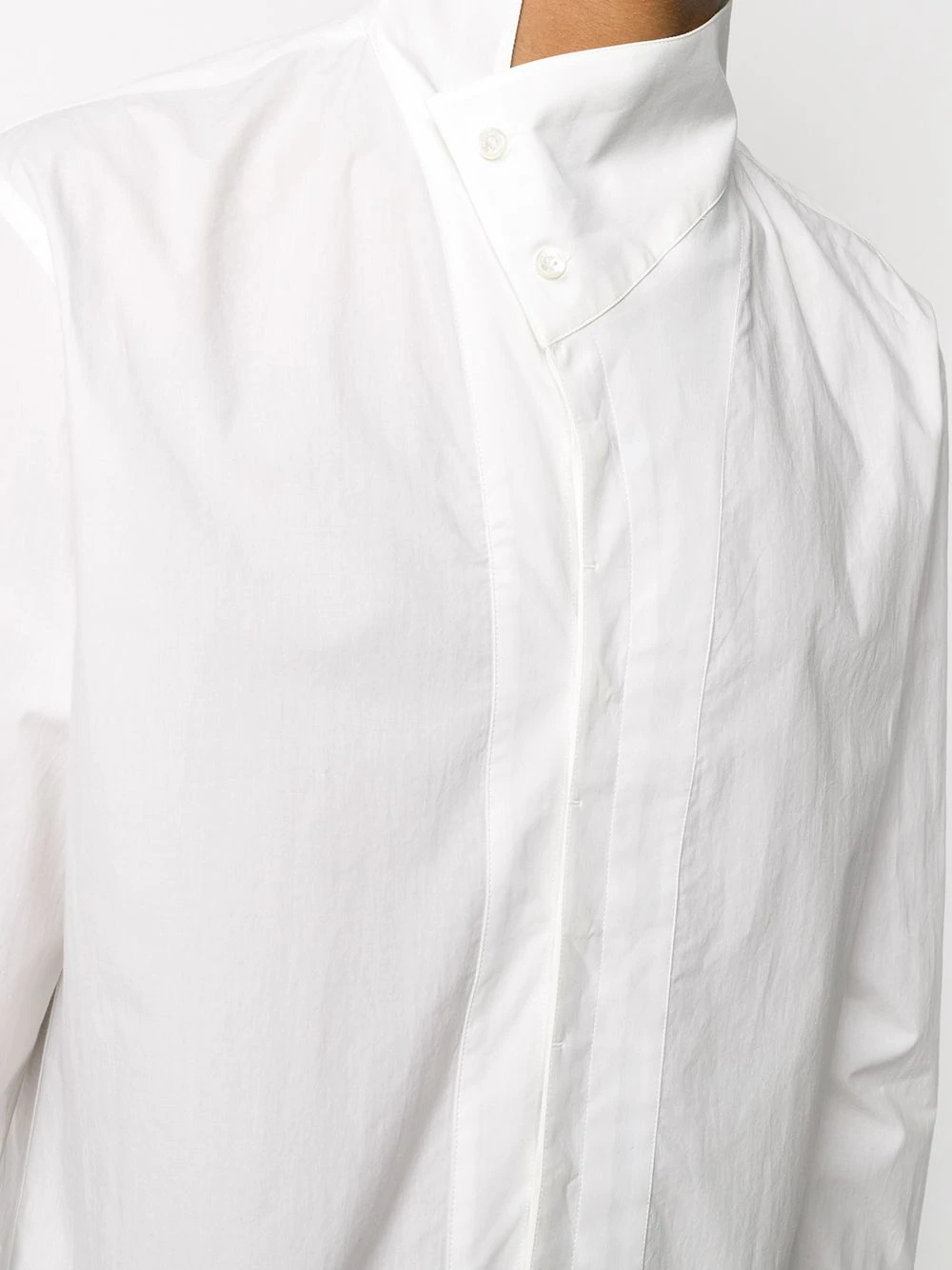 asymmetric collar shirt - 5