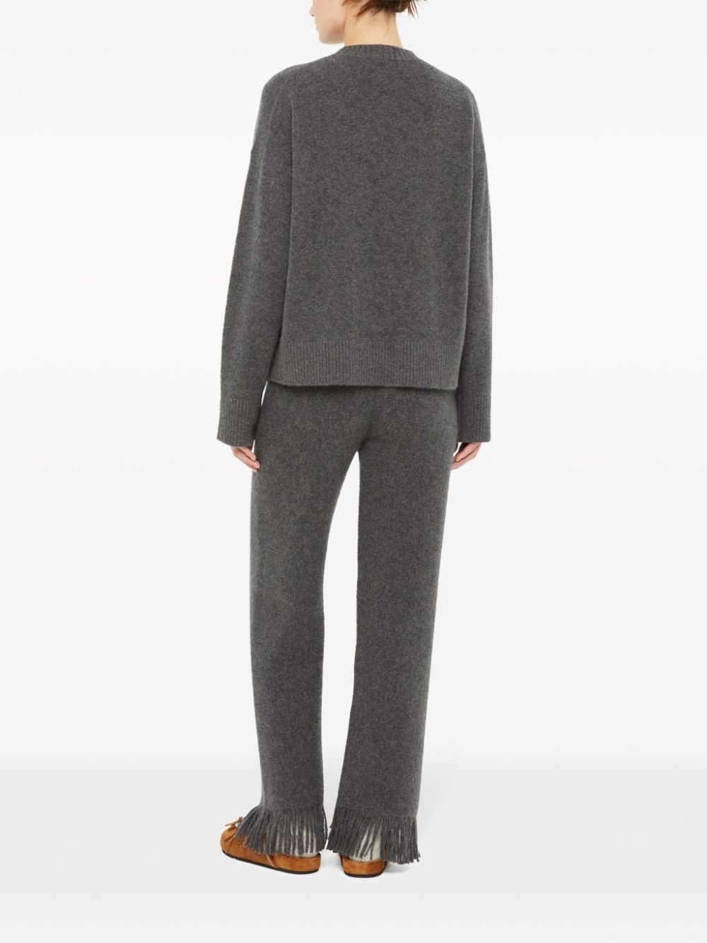 crew-neck cashmere-silk blend jumper - 4