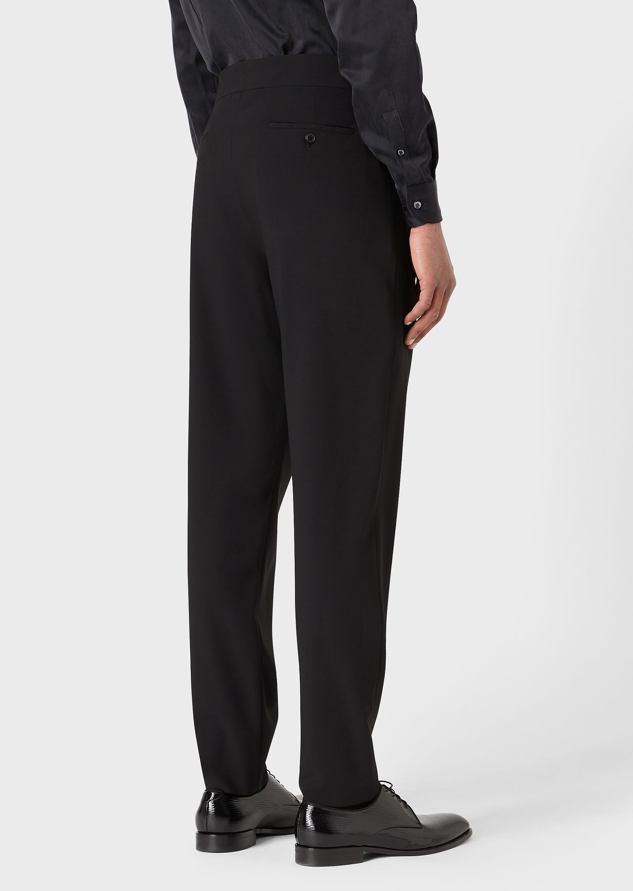 Giorgio’s wool-crêpe tuxedo trousers - 2