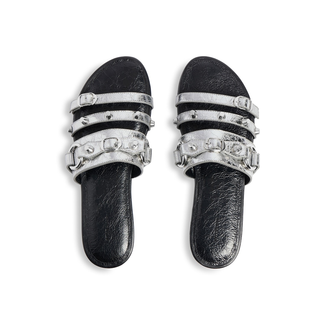 Women's City Mule Flat in Silver - 6