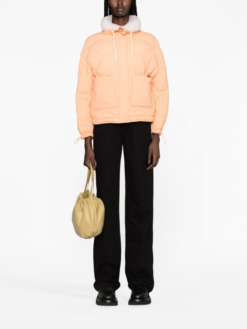 concealed-fastening padded jacket - 2
